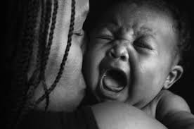 crying black baby