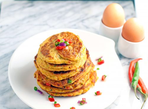 yam and egg pancakes