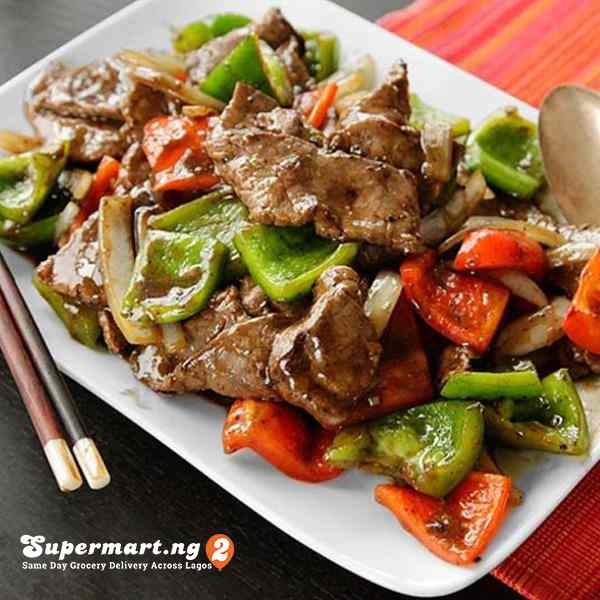 Recipe- How To Make Beef Stir Fry In Pepper Sauce