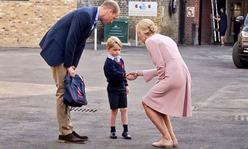 Prince George's First Day At School
