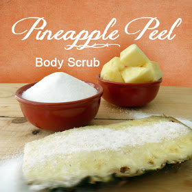 pineapple peel body scrub