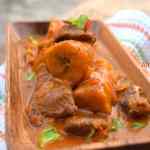 Ethopian plantain and beef stew