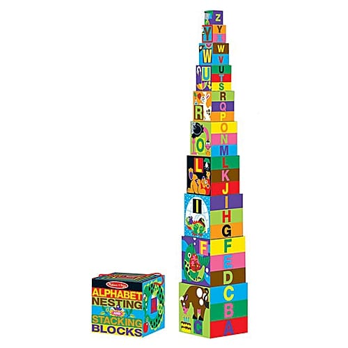 Alphabet stacking blocks educational toys Lagosmums