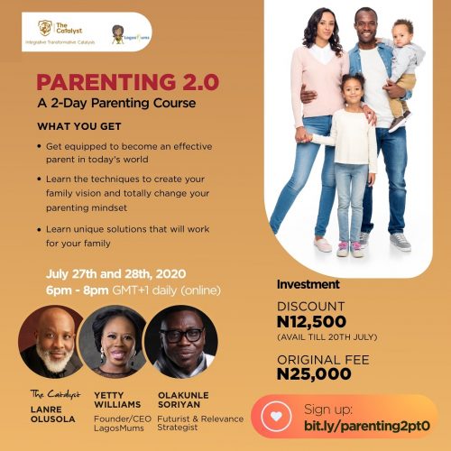 Parenting2.0 Yetty Williams Lanre Olusola Olakunle Soriyan