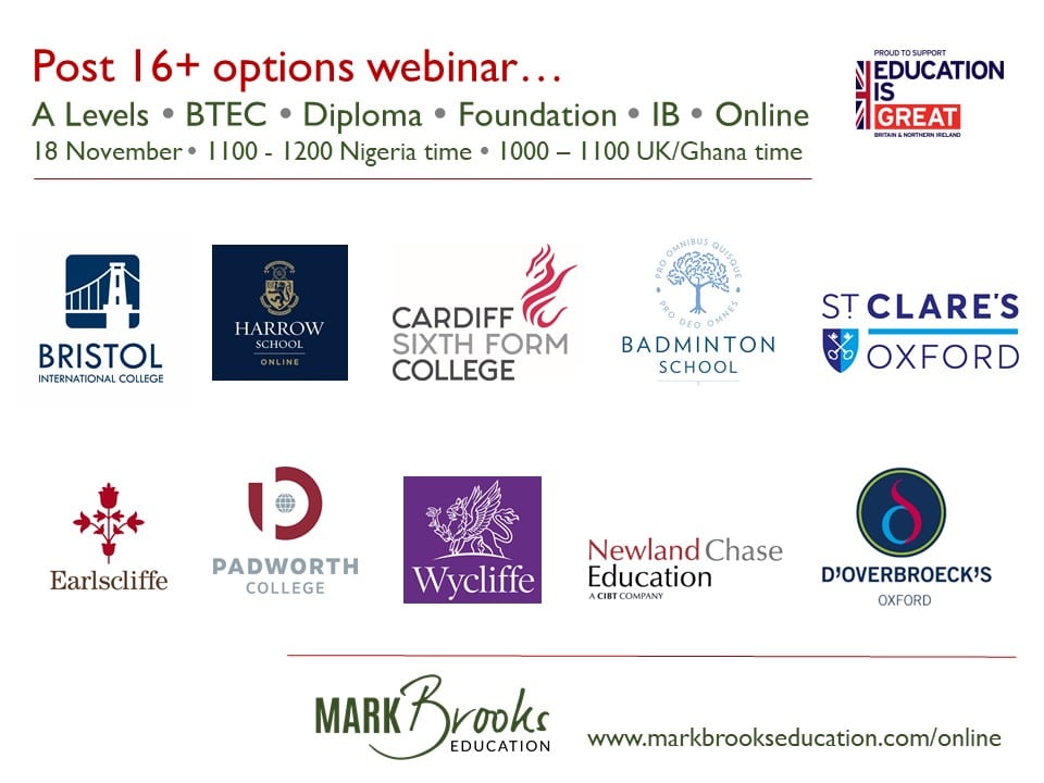 Post 16+ options webinar - LagosMums
