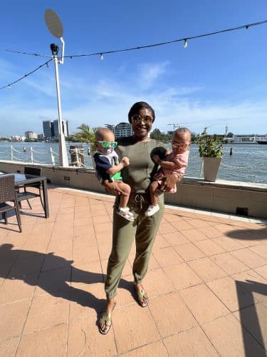Mum of the month Toyosi Olatunji and her twins