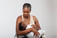Black mum Breast feeding